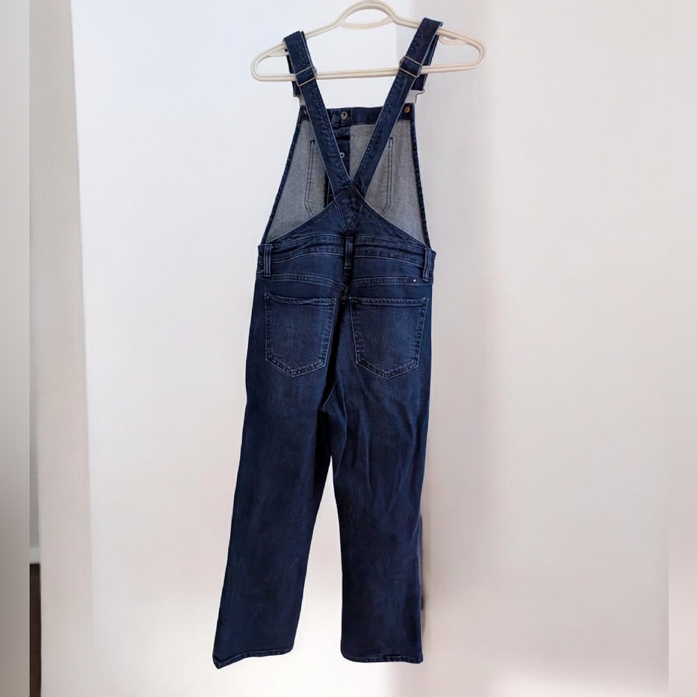 Lucky Brand Women's Bridget Cropped Overalls Size 6 Snap Front Denim - Picture 4 of 16